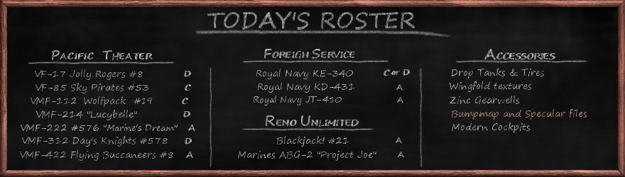 Aircraft Roster